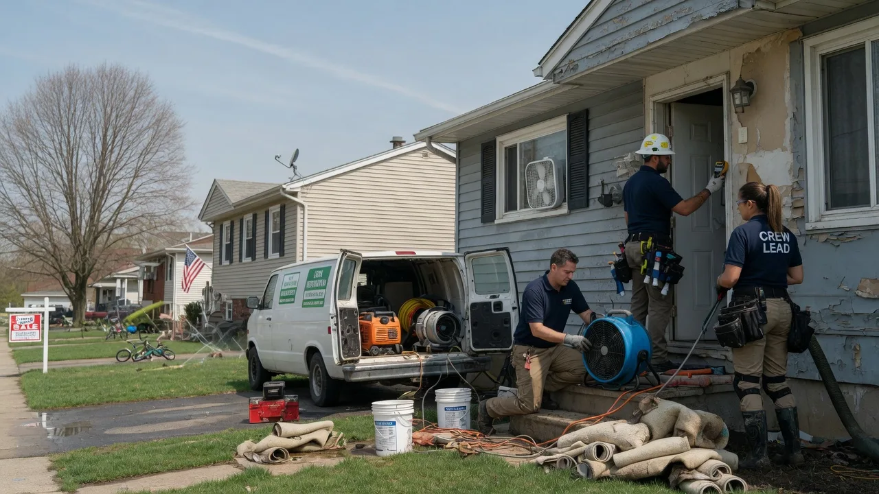 Flood Cleanup in Center Line, MI near me