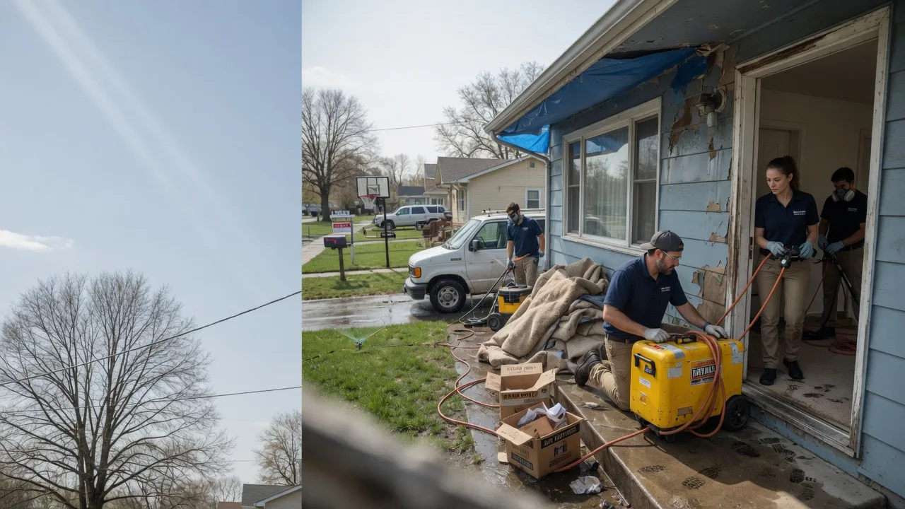 Basement Flood Cleanup in Center Line, MI near me